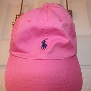 Pink Polo hat Womens